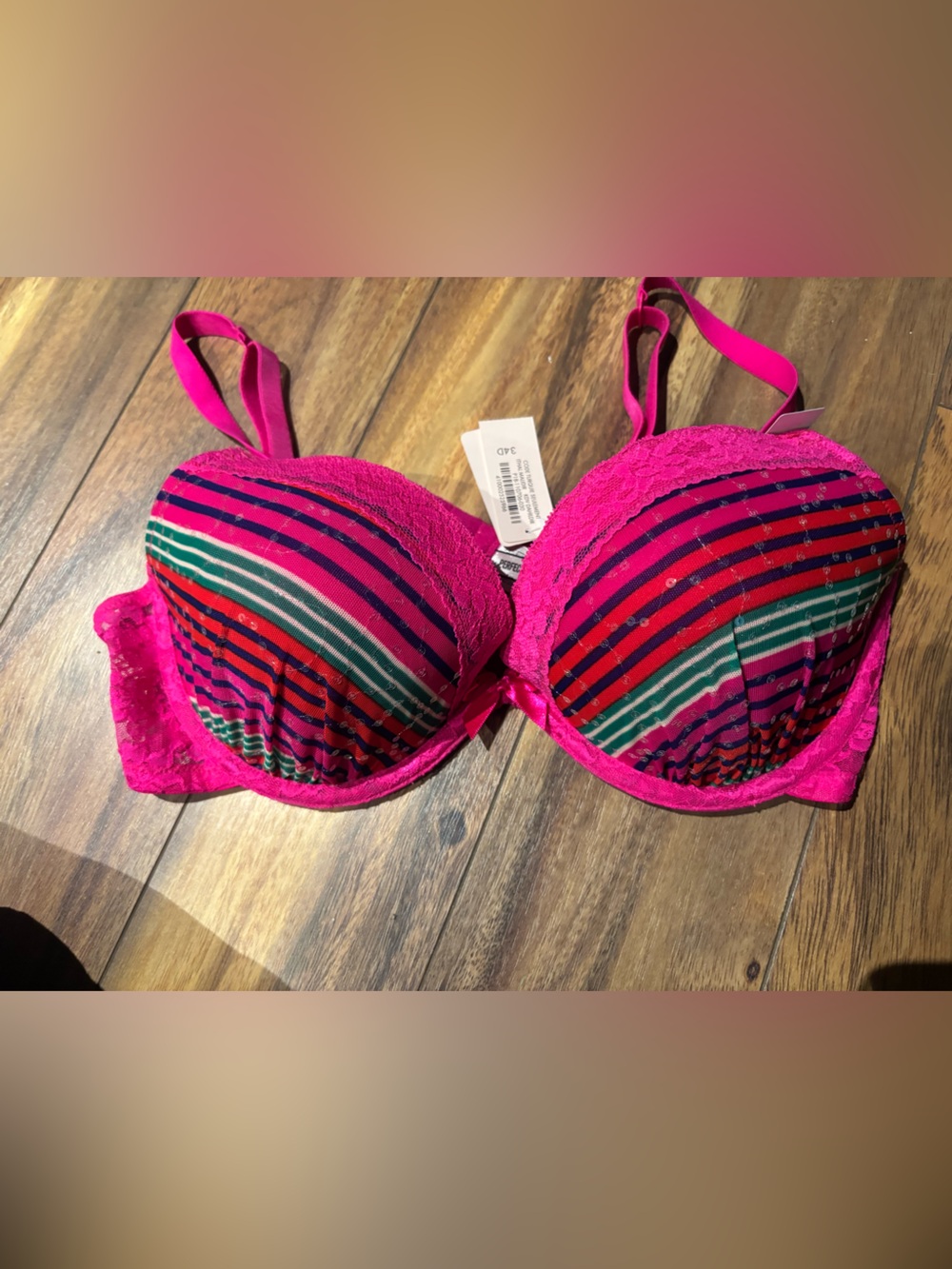 NWT 34D pushup bra